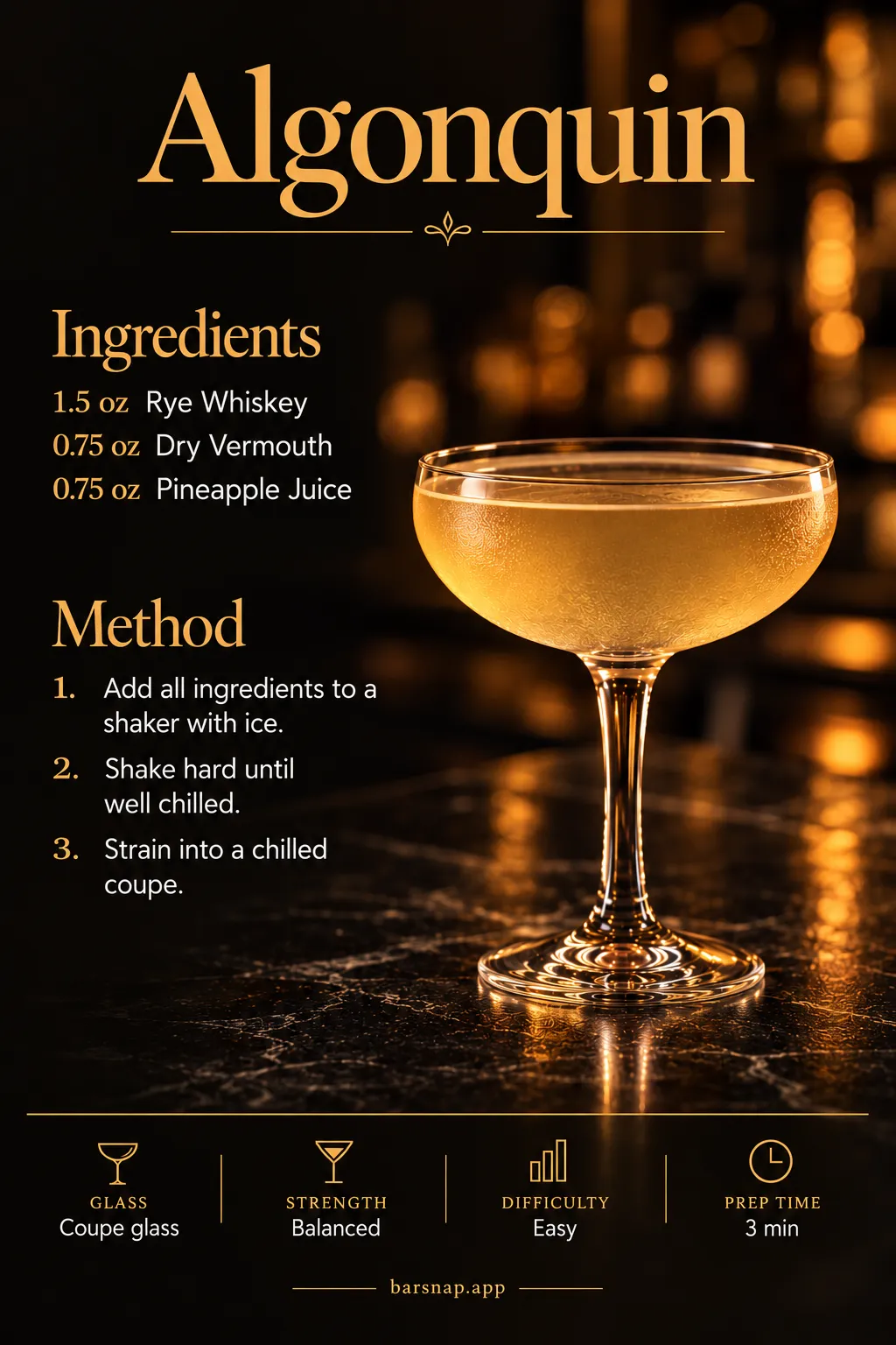 Algonquin recipe infographic