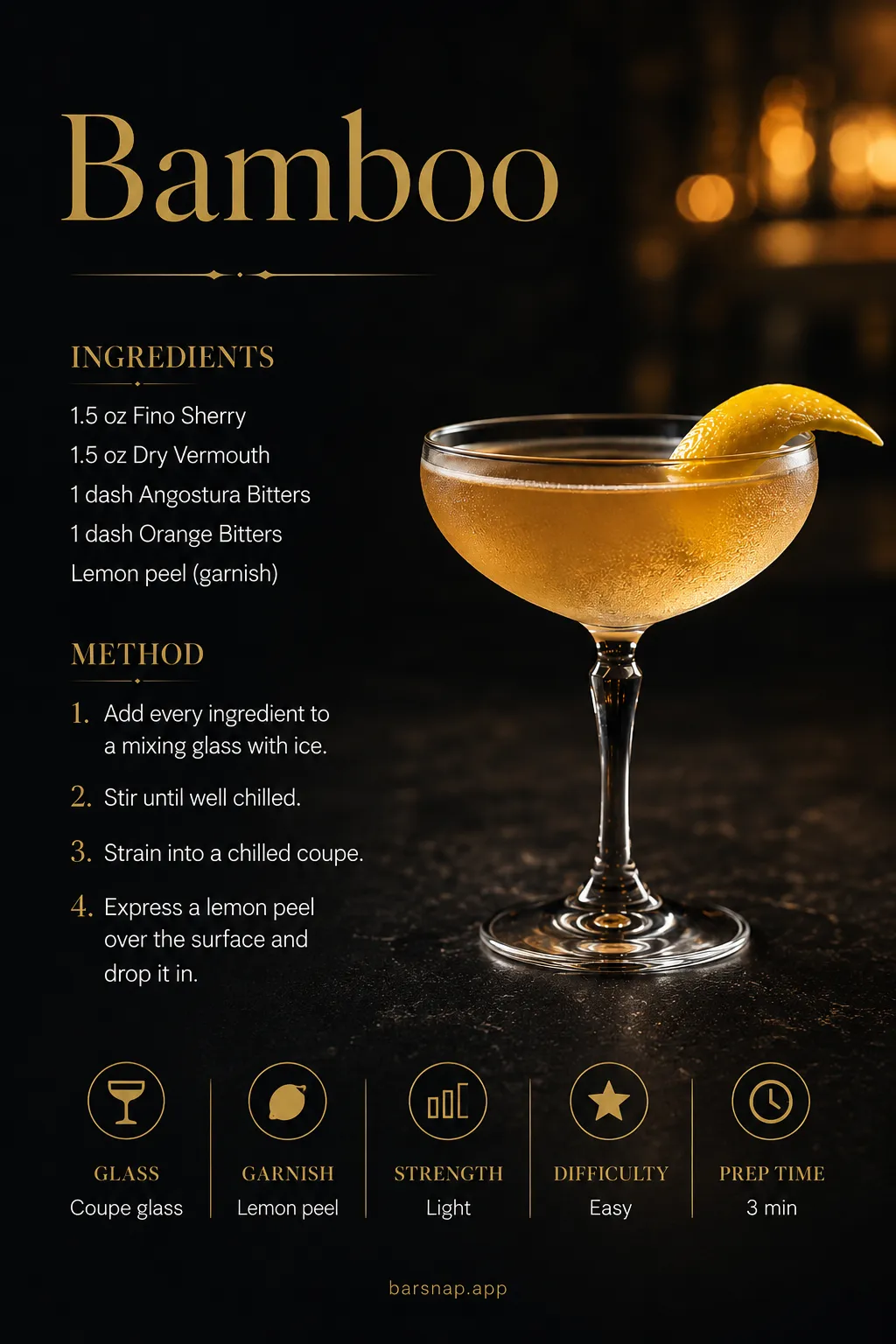 Bamboo recipe infographic