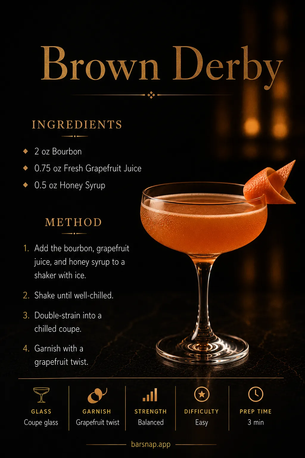 Brown Derby recipe infographic