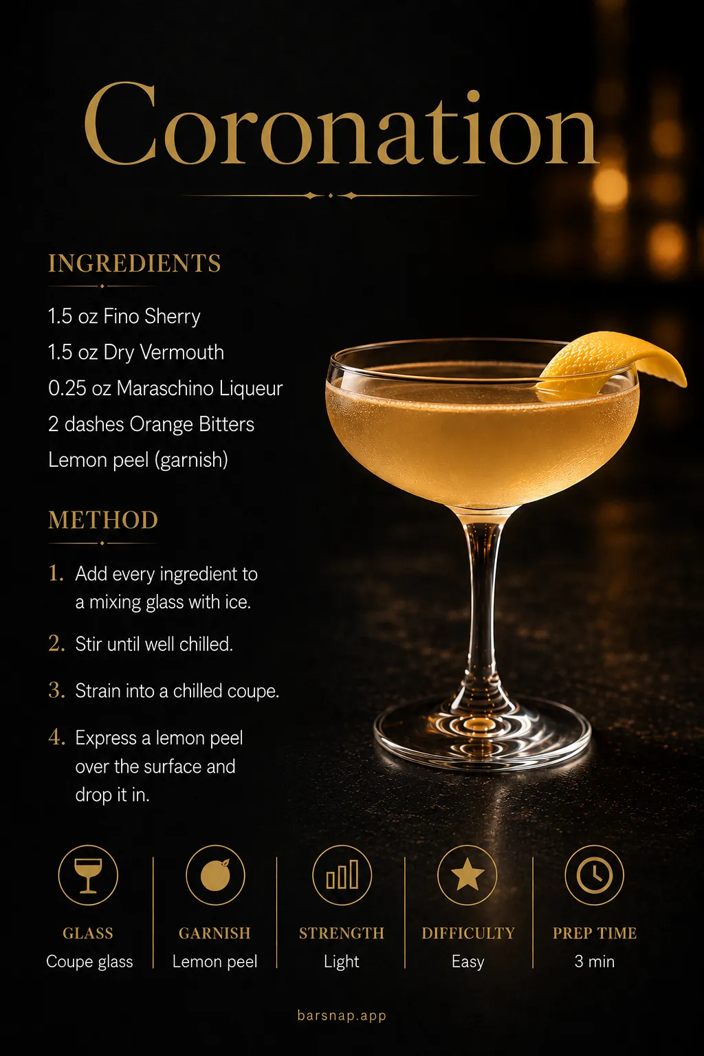 Coronation recipe infographic
