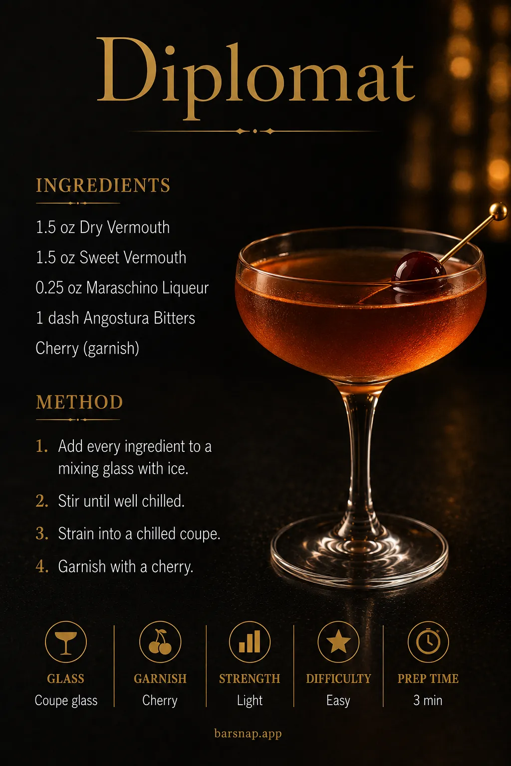 Diplomat recipe infographic