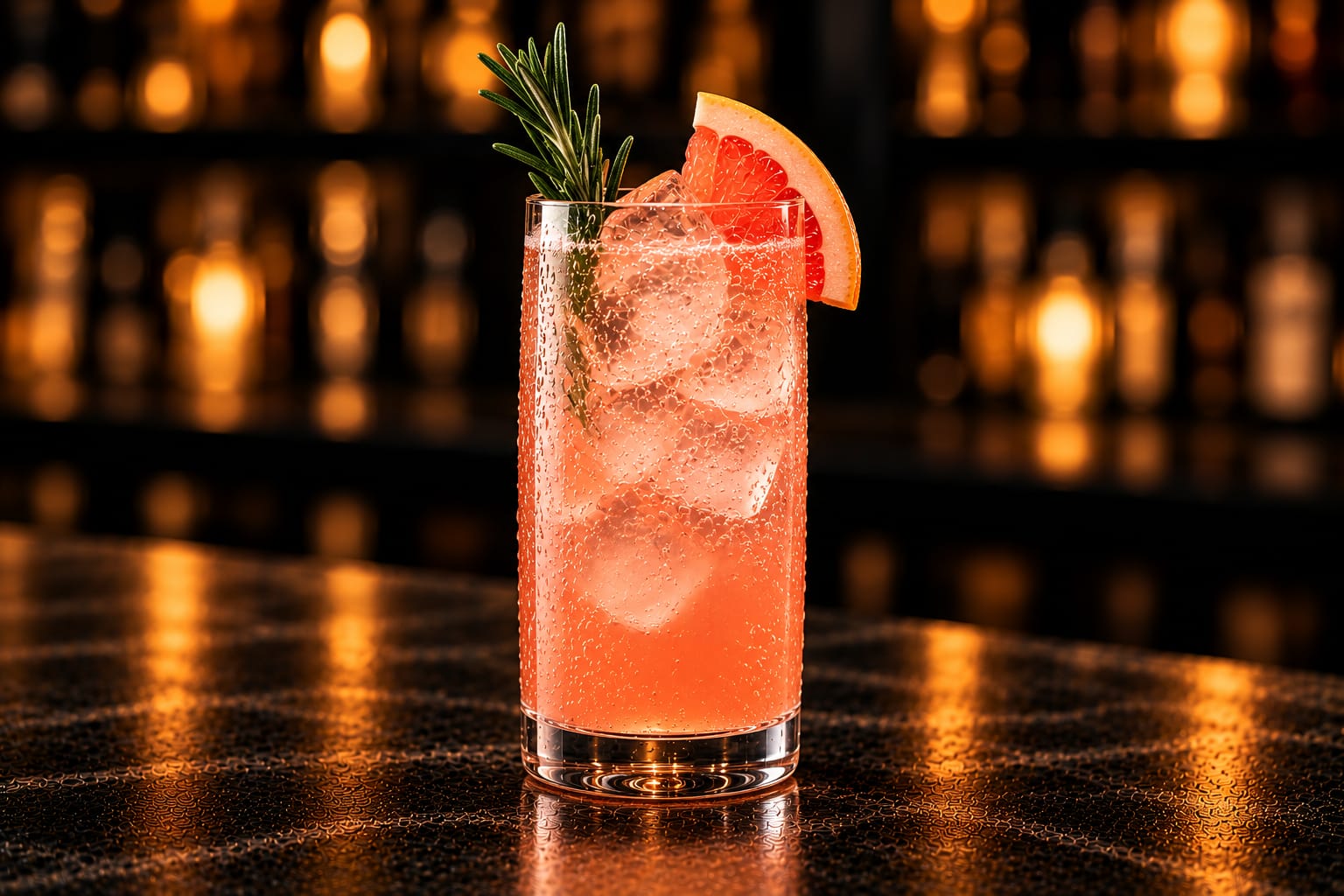 Grapefruit Rosemary Fizz