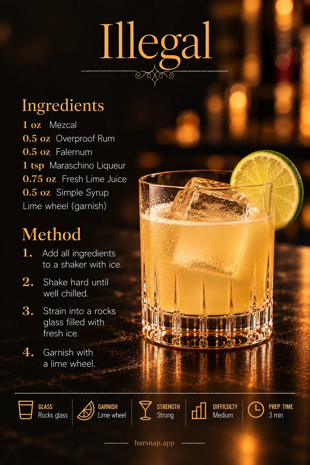 Illegal recipe infographic