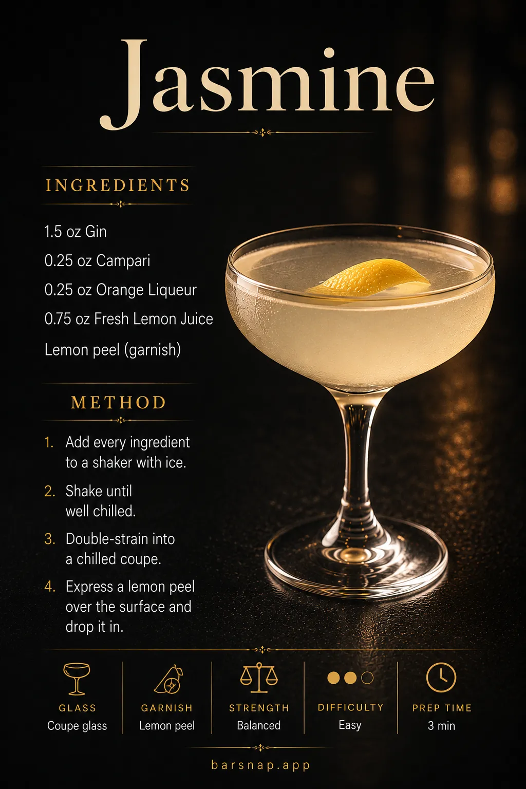 Jasmine recipe infographic