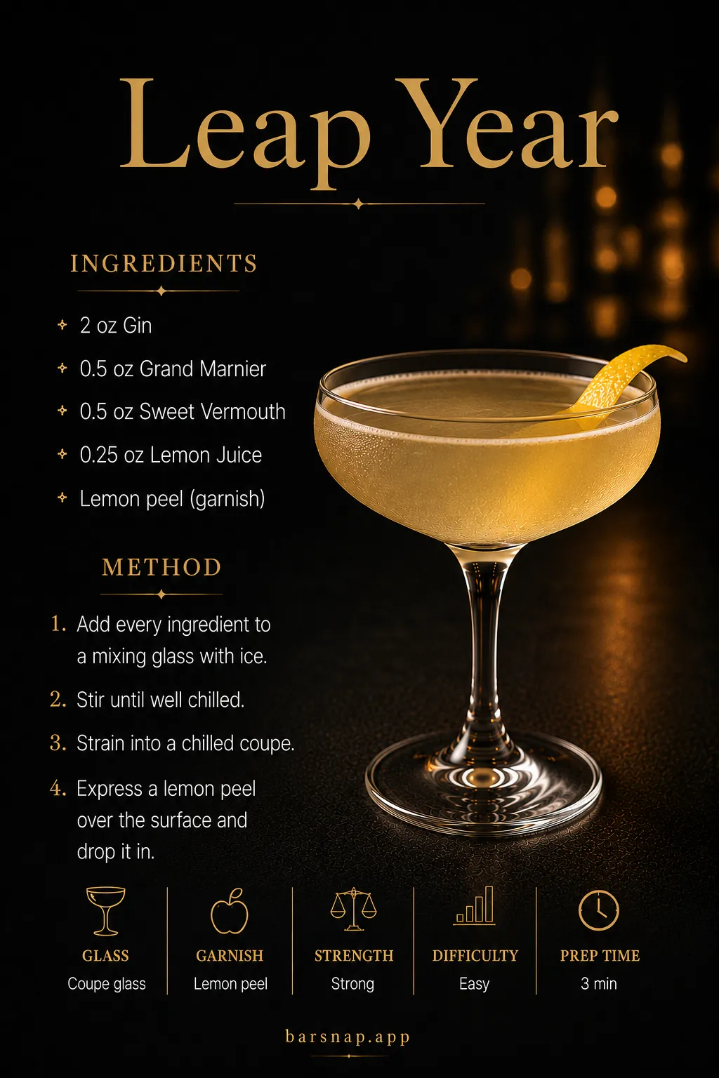 Leap Year recipe infographic