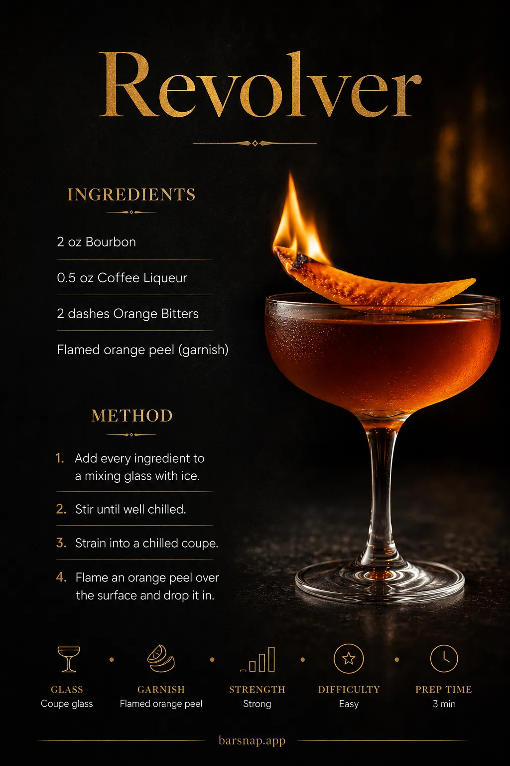 Revolver recipe infographic