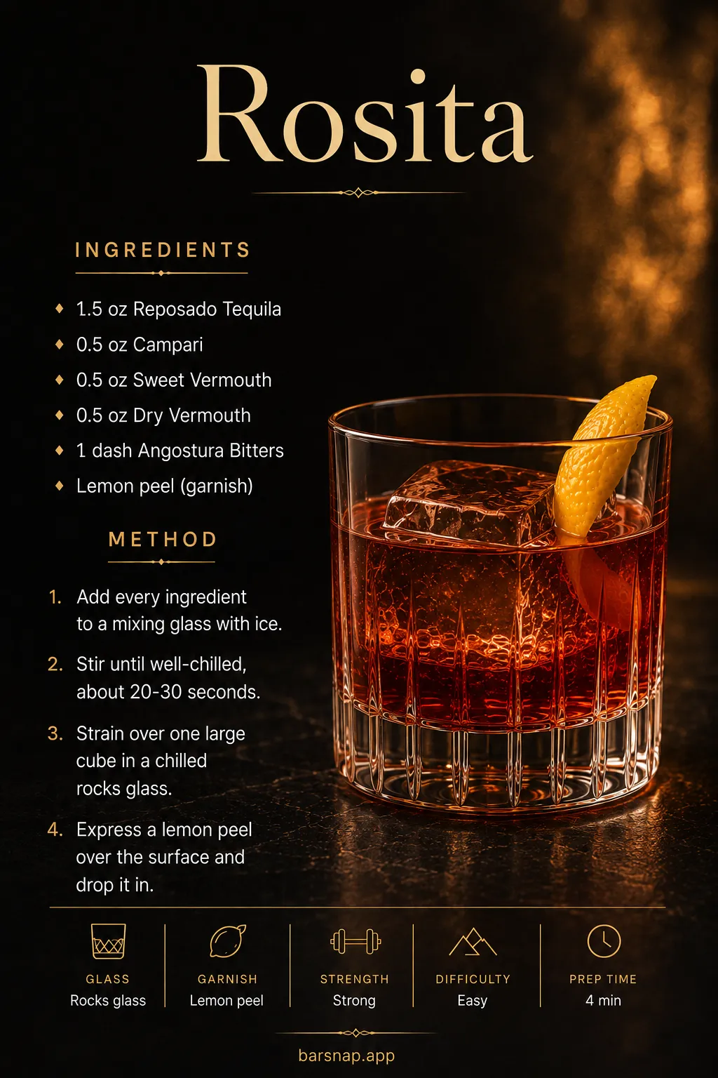 Rosita recipe infographic