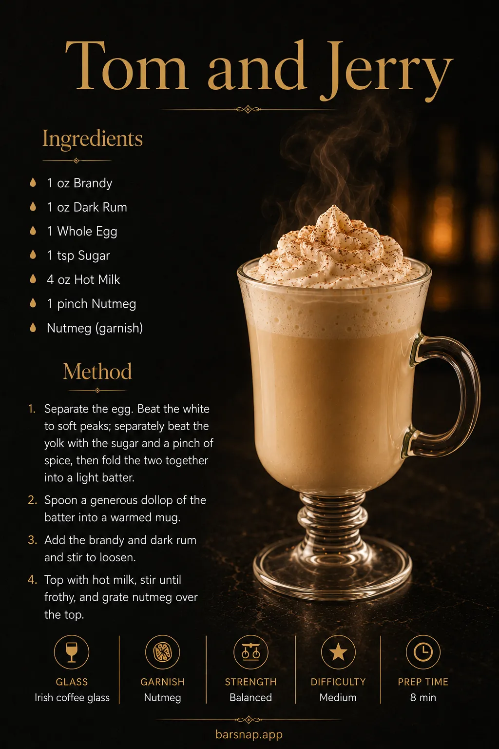 Tom and Jerry recipe infographic